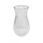 Klar vase til mellemhøje/høje buketter – højde: 23 cm – diameter: 12,5 cm